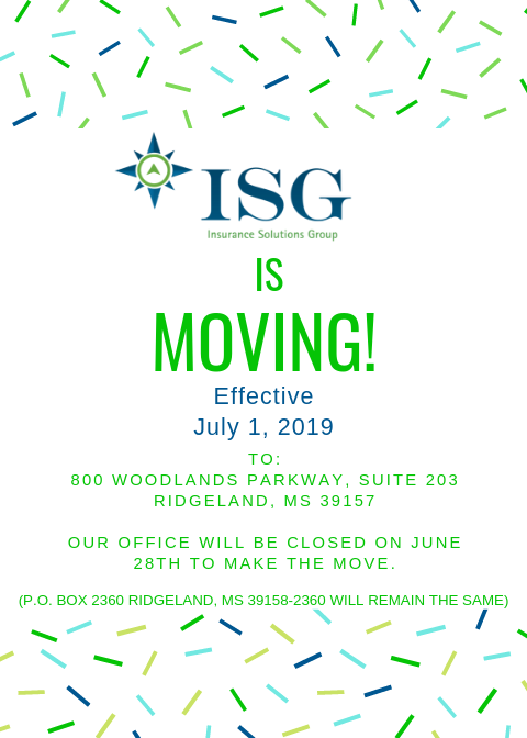ISG is Moving!